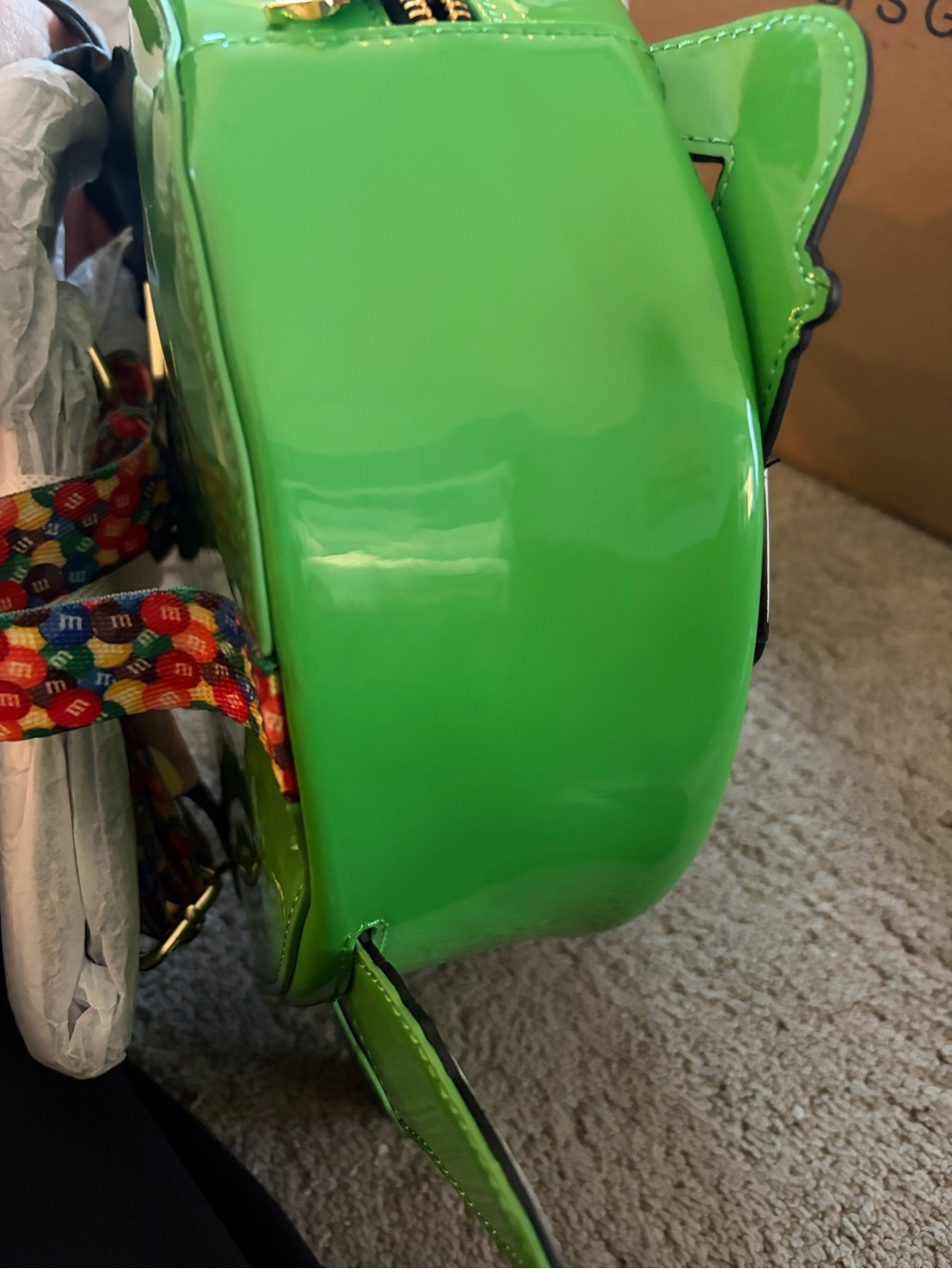 Loungefly Green M&M Character Shaped Backpack - Picture 3 of 3